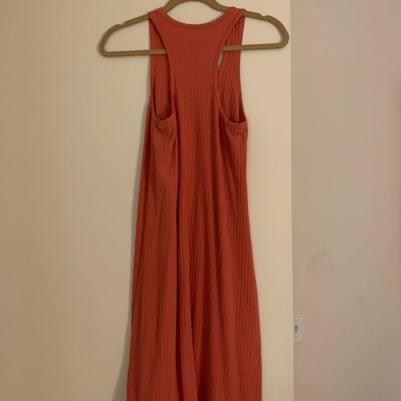 Ribbed Hi-Low Dress with Racerback - Picture 2 of 4